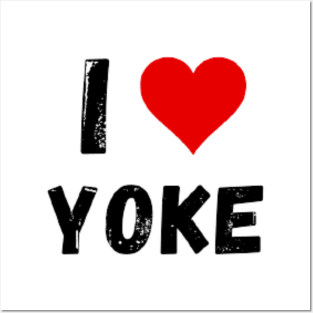 I love Yoke - I heart Yoke Posters and Art